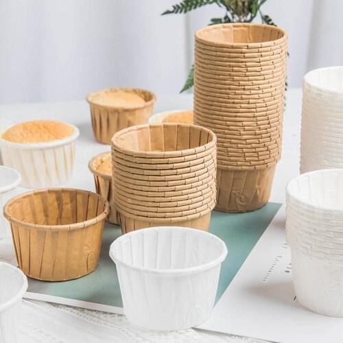 50PCS Mini Colorful Paper Cake Cupcake Liner Baking Muffin Box Cup Case Party Tray Cake Container Cake Mold Decorating Tools