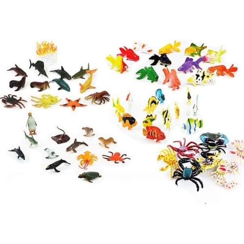 Simulation Sea Life Animal Action Figures 6-10CM PVC Figure Collectible Toys Anime Figure Figurines Kids Toys