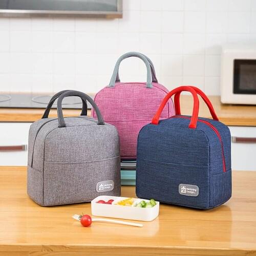 Fashion Lunch Bag Waterproof Multipurpose Thermal Bag Portable Handbag Picnic Office School Bento Box Bags