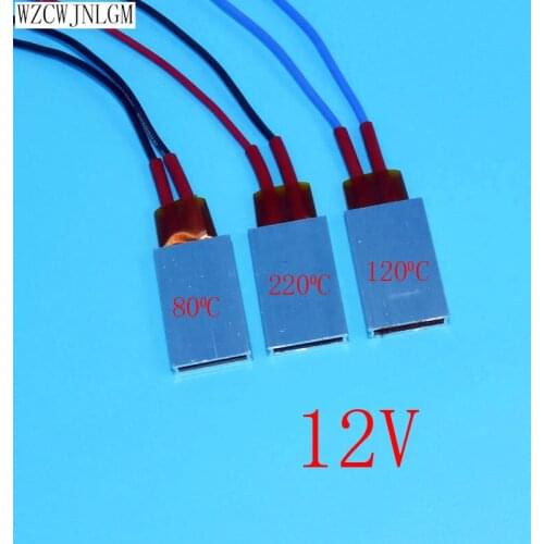 Ptc Heaters Heating Element Hair Dryer Accessories Curlers Heater 80/120/220 Degrees Celsius 12V Air Heater 2 Pcs