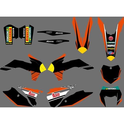 NICECNC Decals And Sticker Kit For KTM EXC EXCF EXC-F XCW XC-W XCF XC-F XCFW XCF-W 125 200 250 300 350 450 500 2014 2015 2016
