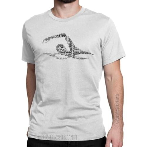 Novelty Swimmer Word Swimmer Swim T-Shirt Men Crew Neck 100% Cotton T Shirts Water Sports Classic Tees Unique Clothes