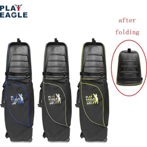 New Hard Top and Bottom Shockproof Golf Travel Cover Bag 1 pcs Protable Folding Golf Aviation Bag Air Bag With Wheels