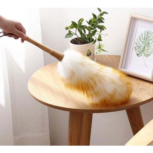 Feather Duster Household Housework Cleaning Dust Sweeping Blanket Cleaning Hygiene Wool Dust Removal Zen