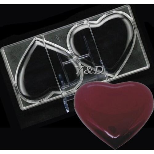 Big Love Heart Shaped DIY Polycarbonate PC Candy mould Chocolate Mold Mould