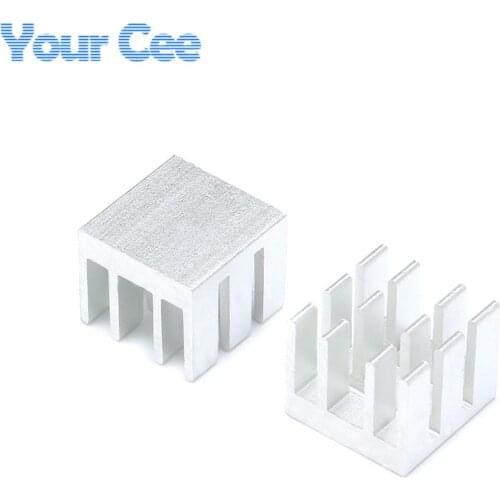 10 pcs Cooler Radiator Heatsink Cooling Fin Aluminum Heat Sink for IC Chip LED 13*13*11mm 13X13X11mm