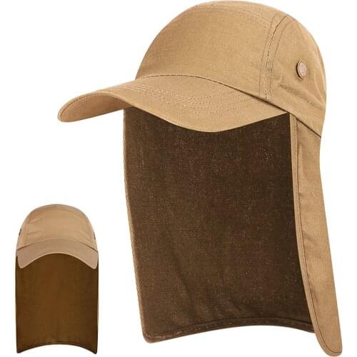 Sun Caps Flap Hats 360 degree Solar UV Protection Sun Hat Summer Men Women Sun Visor Cap Folding Neck Face Head Hat For Fishing