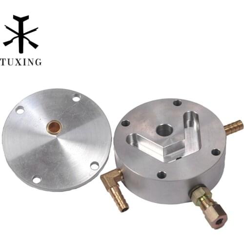 TUXING 4500PSI 300BAR Double Cylinder PCP Air Compressor Head High Pressure Pump Low Pressure Head