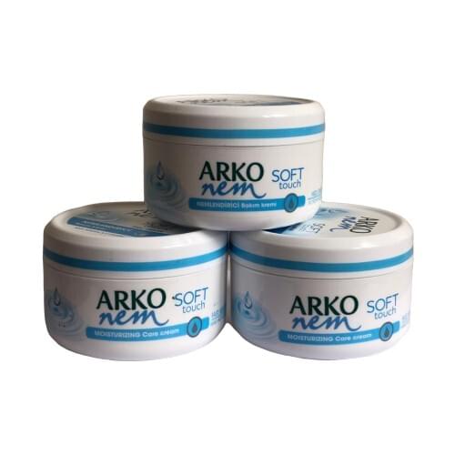 GREAT Arko Nem Soft Touch Moisturizing Care Cream 300 ml 3 PCS (300ML+300ML+300ML) FREE SHİPPİNG FREE SHİPPİNG