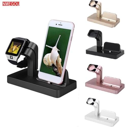 For Apple Watch Charger Dock Station Charging Bracket Holder Charger Stand Cradle for IPhone X 8 7 6 6S Plus SE 5S 5 Applewatch