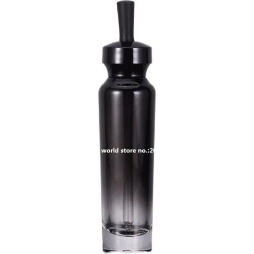 100ml black glass bottle with dropper for eye essence/serum liquid/whiting oil/hyaluronic acid skin care packin