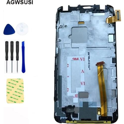 100% Test For HTC ONE X S720E G23 Touch Screen Digitizer Sensor Glass S720E LCD Display Screen Panel Module Assembly Frame