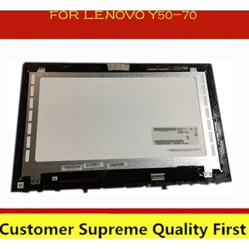 15.6'' FHD LED Touchscreen Glass Digitizer IPS LCD Display Panel Assembly +Bezel For Lenovo Y50-70 Touch