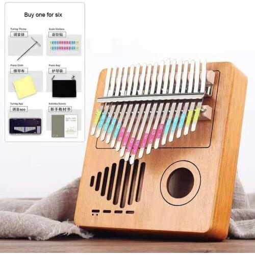 17-key Kalimba Thumb Piano Hand pull Piano Five Finger Piano Instrument Easy to Learn Piano Getting Started Thumb Piano