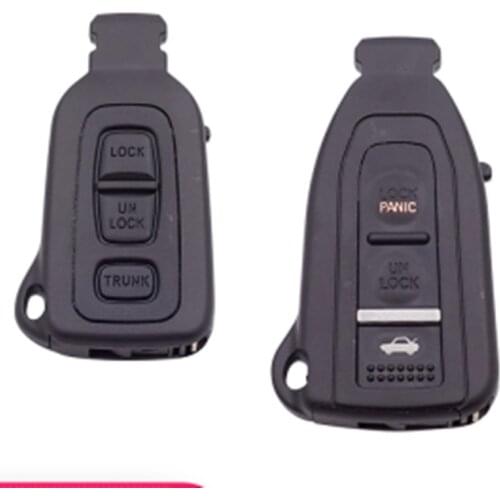 3 Buttons Smart Prox Remote Key Shell case fob with Uncut Blade For Lexus LS430 Replacement Car key shell case
