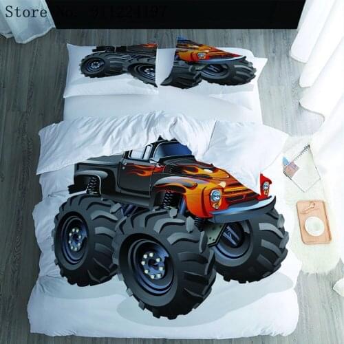 3d Printing Comforter Bedding Set Off-road Vehicle Duvet Cover Kids Adult Quilt Cover Luxury Bedclothes Microfiber Bed Linen Set