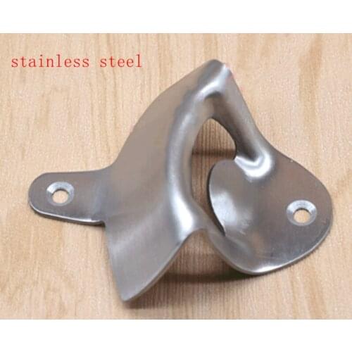 50pcs/lot Stainless steel Wall Mount Bottle Opener Drink Mounting Opener Wedding Favors Barware Tool