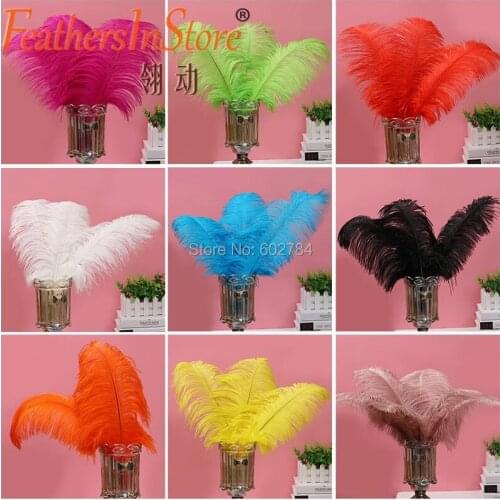 EMS Free shipping color assorted 50PCS 50-55cm 20-22 inch ostrich feather ostrich plumes Wedding centerpieces