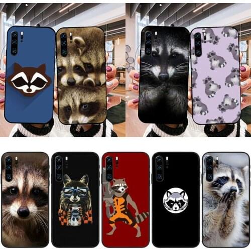 XSPING Animal Raccoon Art Phone Case For Huawei MATE P30 40 PRO LITE Honor 20 30 V30 Y5 6 8 9