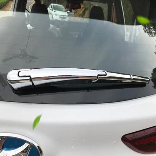 For Hyundai Kona Encino Kauai 2019 2018 2017 Chrome Rear Window Wiper Cover Trim Tail Windscreen Glass Wiper Protector Sticker
