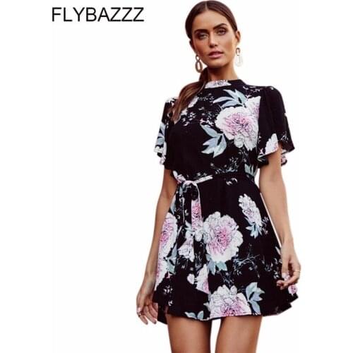 Летние платья мини FLYBAZZZ China At AliExpress