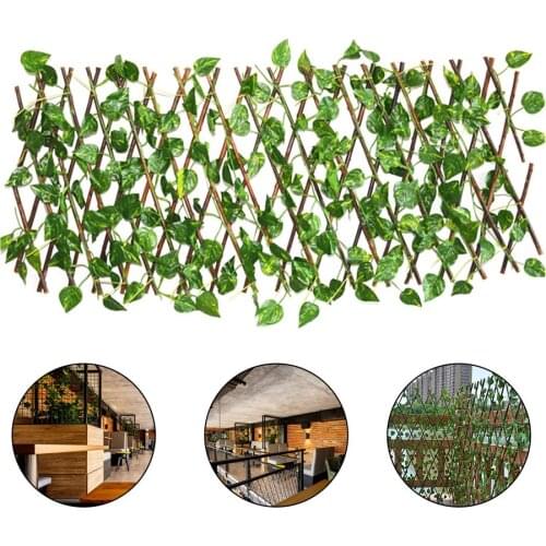 40cm Artificial Garden Plant Fence UV Protected Privacy Screen Outdoor Indoor Use Garden Fence Backyard Home Decor Greenery Wall