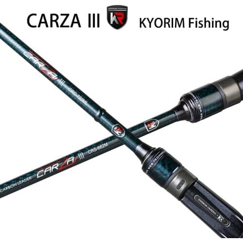 Kyorim CARZA3 LURE ROD 2 Sections TORAYCA CARBON FUJI K GUIDE ALCONITE RING FUJI REEL SEAT Fishing ROD Fast Action 2.19M