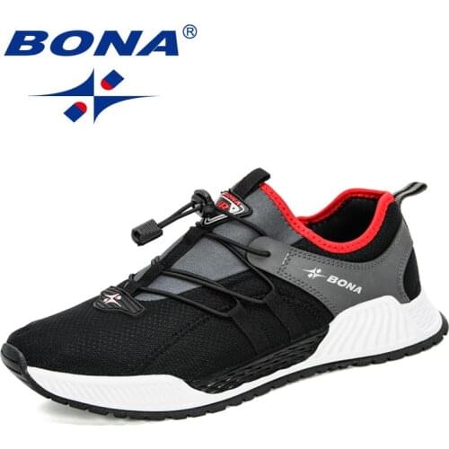 BONA 2020 New Arrival Popular Men Casual Shoes Man Fashions Man Mesh Shoes Male Outdoor Sneakers Big Size Zapatillas Hombre Soft