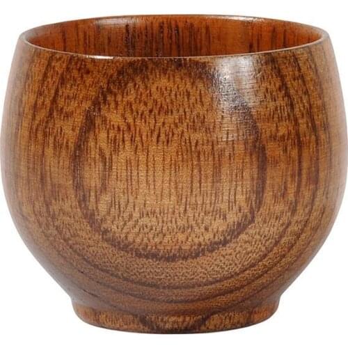 1 Pc Tea Supplies Mug Fashion Wholesale Vintage Style Wooden Tea Cup Beer Milk Water Home Restaurant Office Drinkware Hot Sale