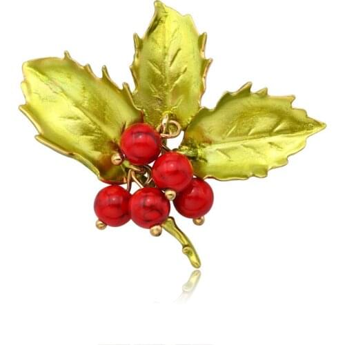 Hot new corsage leaves fashion alloy drip flower brooch clothes bag accessories manufacturers supply