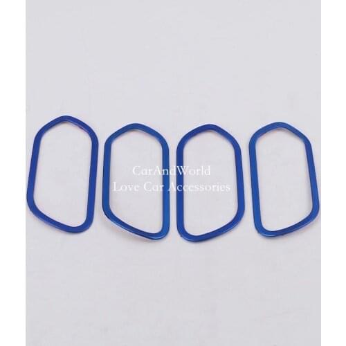 Stainless Steel Sticker For Nissan Kicks 2017-2019 Interior Inner Door Handle Bowl Ring Cover Trims Frame Panel Car Accessories