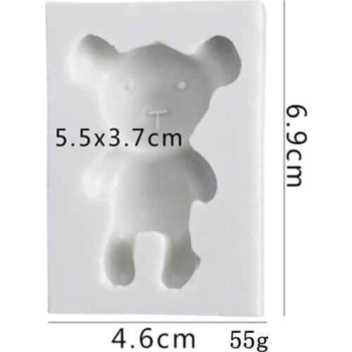 New Cute Cartoon Bear Shape Silicone Mold DIY Birthday Cake Mould Cake Decorating Tool Fondant Mold Chocolate Cookie Mould