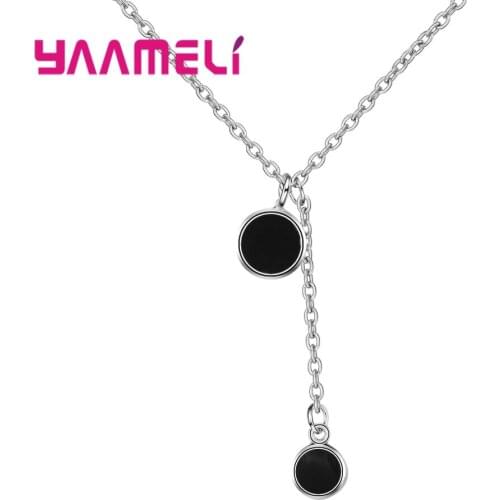 New Arrival Resin Fashion Charm Round Black Choker Necklaces & Pendants Summer Style Fashion Jewelry Woman Gift