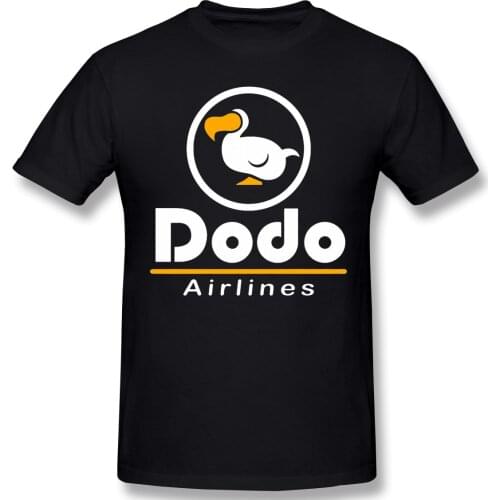 DODO AIRLINE Casual T Shirt Hot Sale animal crossing new horizons Tee Shirt 100% Cotton O Neck T-shirts