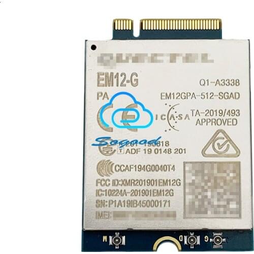 Quectel EM12-G EM12GPA-512-SGAD LTE Cat12 module with M.2 to USB3.0 adapter ipx ngff ipex4 to SMA female pigtail extension cable