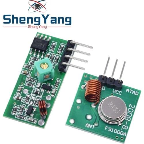 ShengYang Smart Electronics 433Mhz RF transmitter and receiver Module link kit For arduino/ARM/MCU WL diy 315MHZ/433MHZ wireless