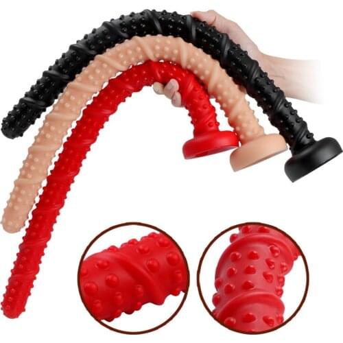 Super Long Anal Plug Anus Dilator Vagina Stimulator Masturbators Adult Sex Toys 21.7 Inch