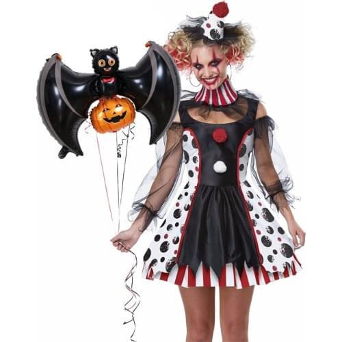 Halloween holiday party aluminum foil balloon horror broom witch ghost pumpkin bat ghost festival party decoration balloon wine