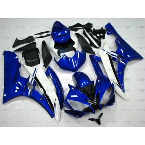 YZF600 R6 2006 - 2007 Fairing YZF R6 07 Motorcycle Fairing YZF600 R6 2006 White Blue Bodywork