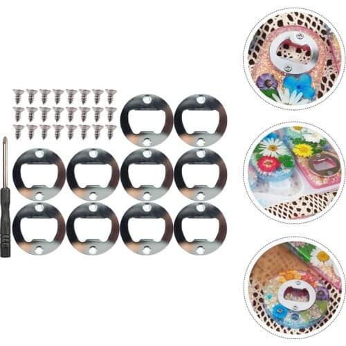 1 Set of 35 Pcs Beer Bottle Opener Making Tool Inserts Kit With Wrench Spanner Screw Beer Wrench Bottle Opener Accessories