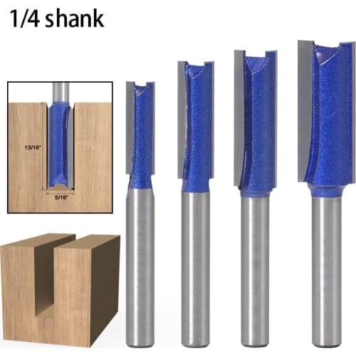 1PC 1/4 Inch Shank Template Trim Hinge Mortising Router Bit With Bearing 6.35mm Shank Trimmer Cleaning Flush Router Bit For Wood