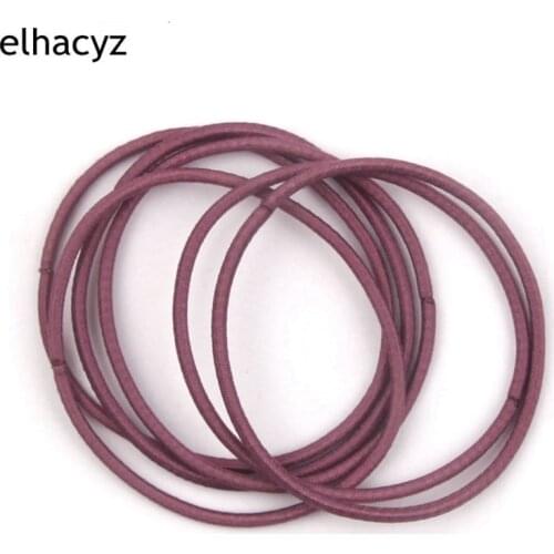 100pcs/lot New 2mm Skinny Elastic Headband Fashion Hair Rope for Children Girls DIY Hair Accessories Headwear