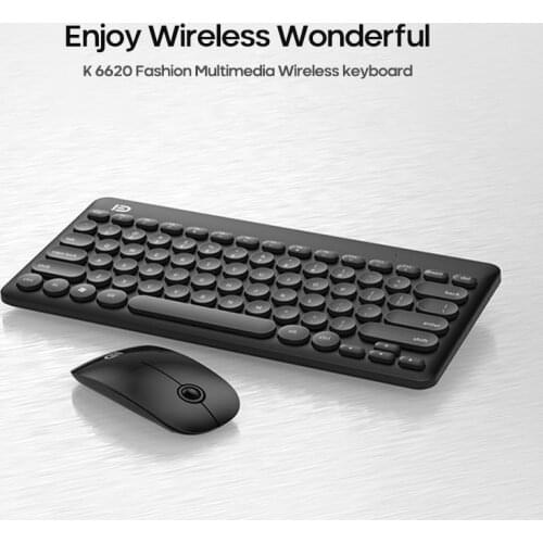 2.4G Wireless Silent Keyboard And Mouse Mini Multimedia Keyboard Mouse Combo Set For Notebook Laptop Desktop PC Dropship