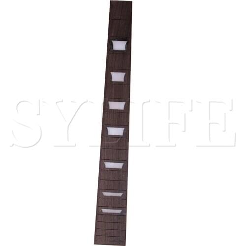 41" 20 Frets DIY Guitar Part Fingerboard with Trapezoid Inlaided Glued Surround