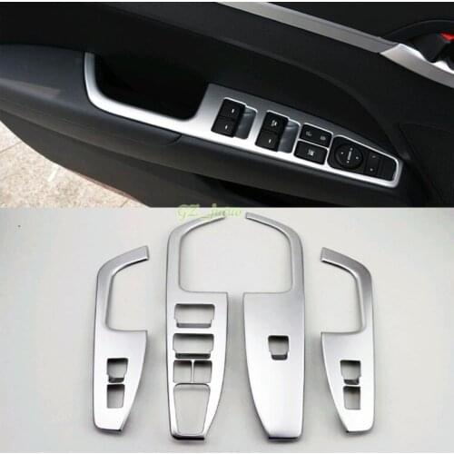 ABS Matt Interior Door Cover Armrest Trim 4pcs For Hyundai Elantra Avante 2016 2017 Car Styling Auto Accessories