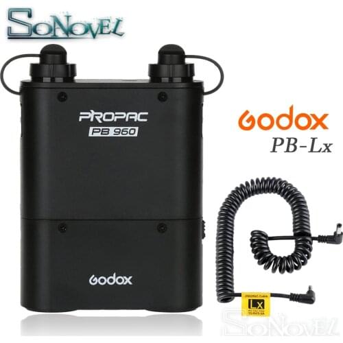 Godox PB960 Flash Power Battery Pack 4500mAh + LX Power Cable For Godox LED126 LED170 LED500 LED1000 LED Video Light