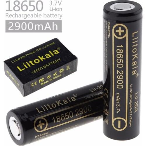 LiitoKala Lii-29A 18650 2900mah 3000mah High power discharge Rechargeable battery power high discharge,30A large current