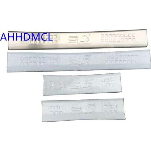 Car Welcome Pedal Threshold Strip Door Sill Strip For Haima S5 2014 2015 2016 2017 2018