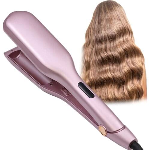 Negative Ions Hair Curler Professional Waver Hair Curling Temperature Adjustment Electric Pink Ceramic 2 Barrel Styling Tool
