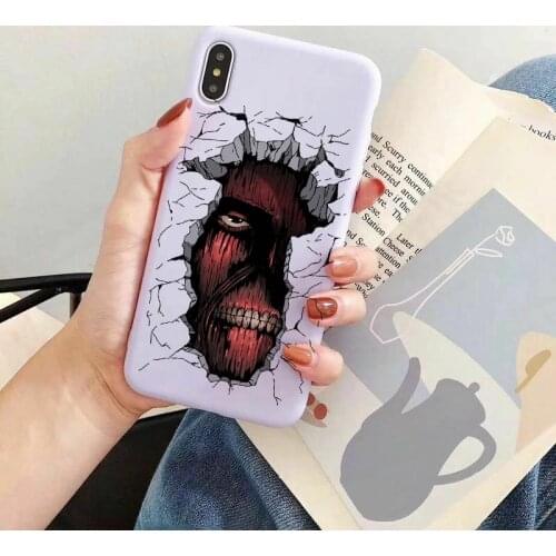 Anime Japanese attack on Titan Phone Case for iPhone 12 Mini 11 Pro X XS Max XR 8 7 6 6s Plus Soft Silicone Protective Cover